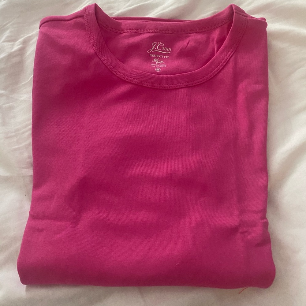 J.Crew Perfect Fit Tee- Magenta